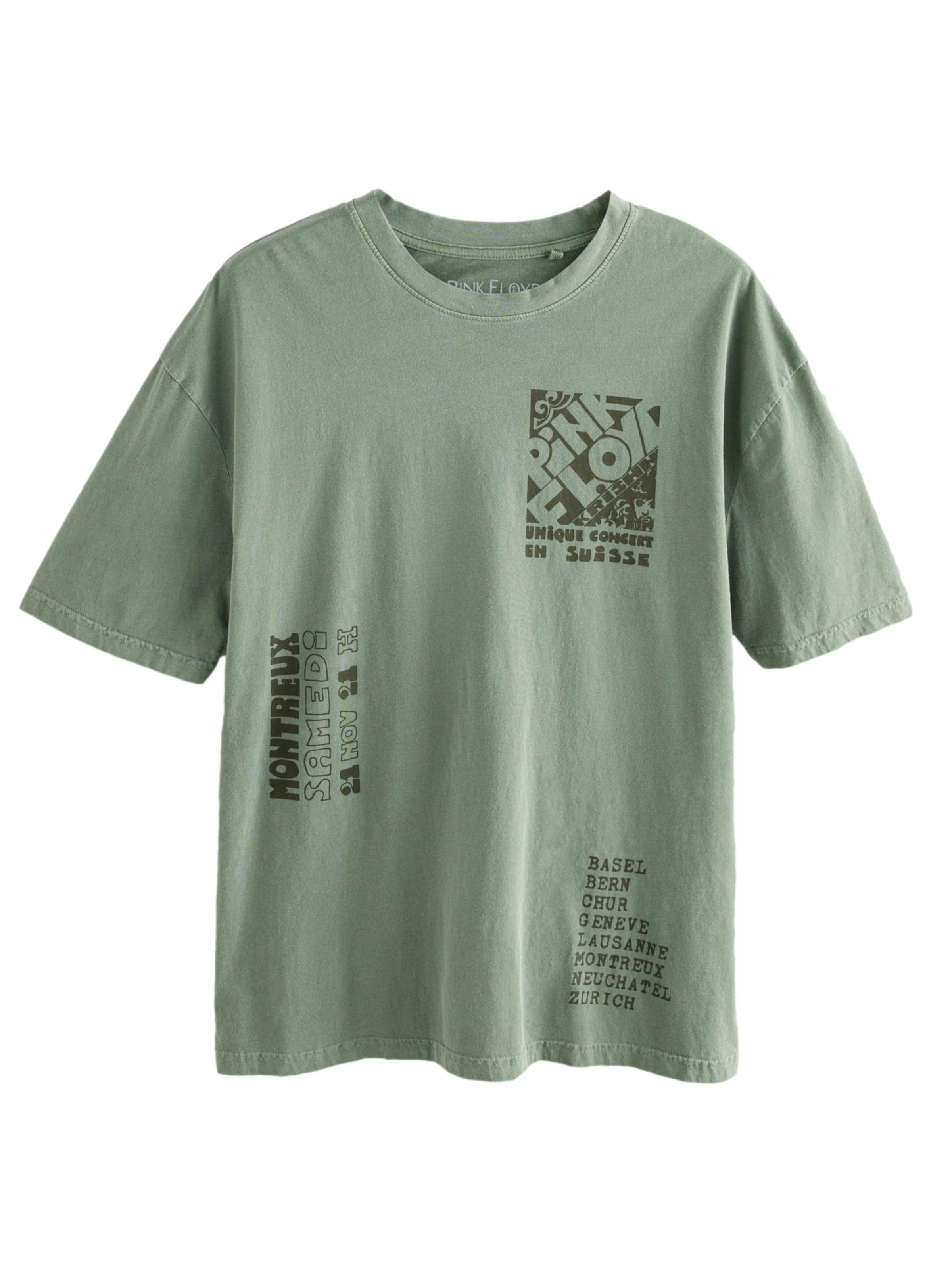 Next - Camiseta 'Band' en verde: frente