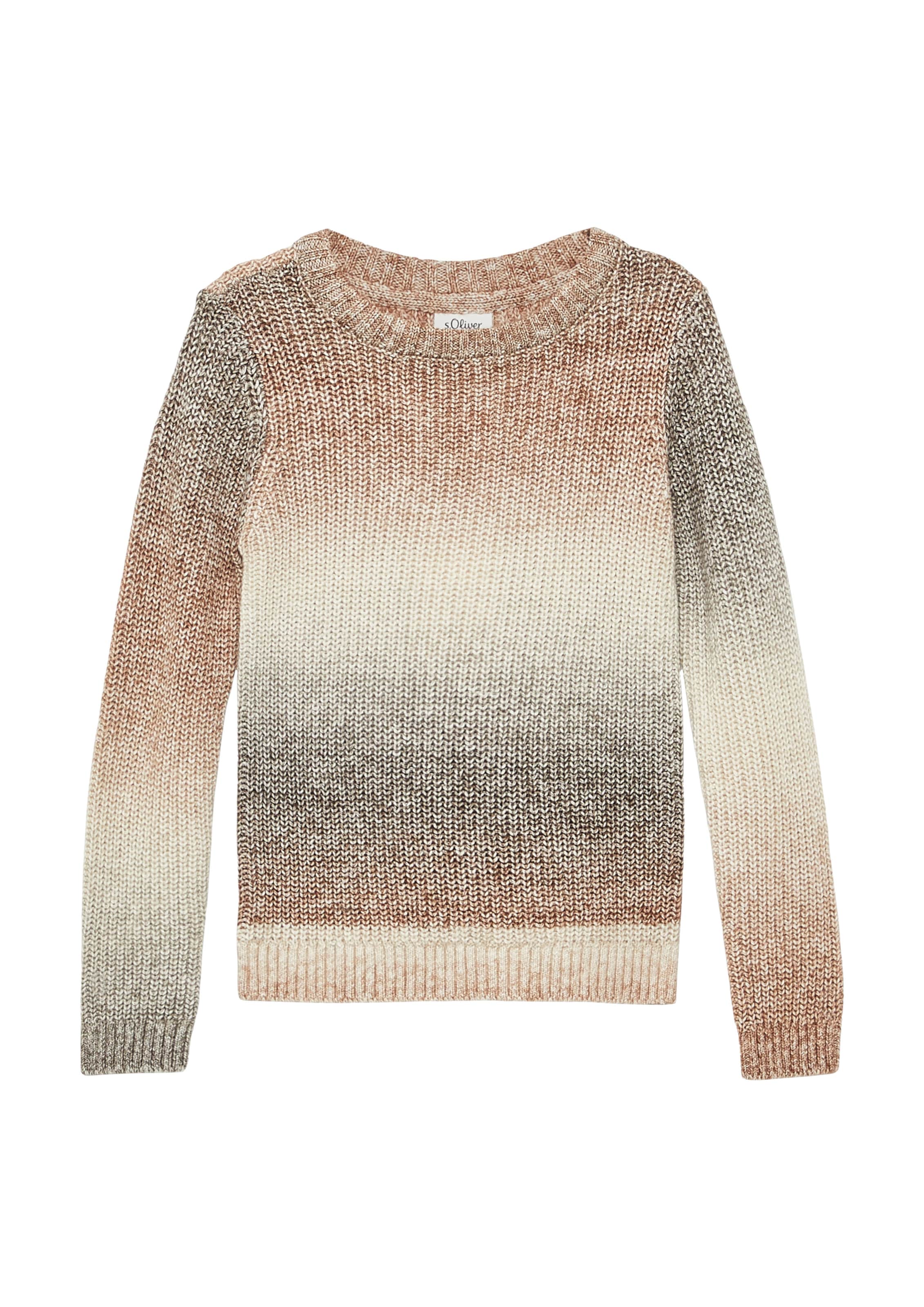 s.Oliver Pullover in Beige: Vorderseite