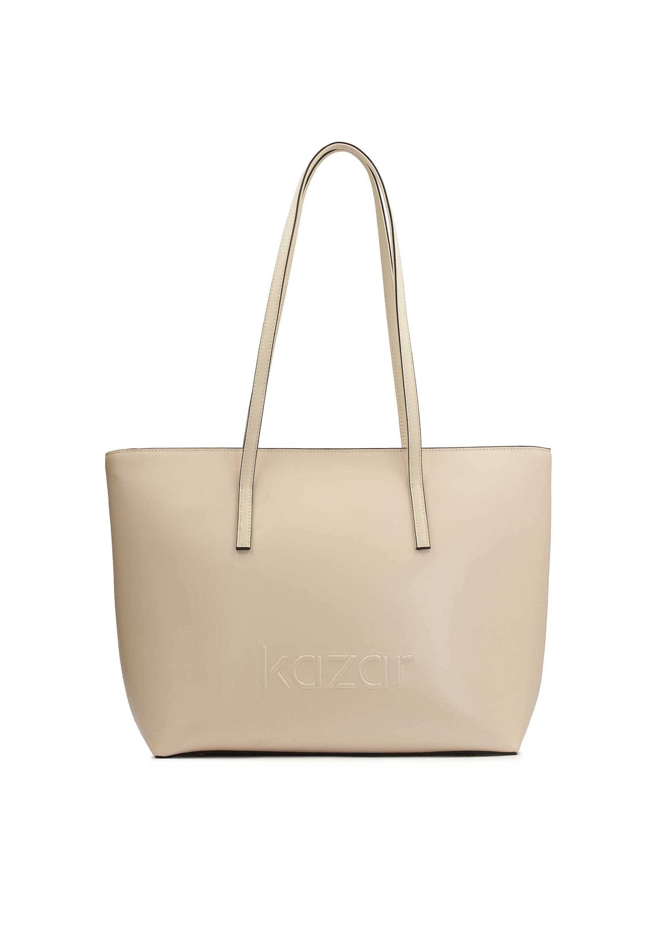 Shopper di Kazar in beige: frontale