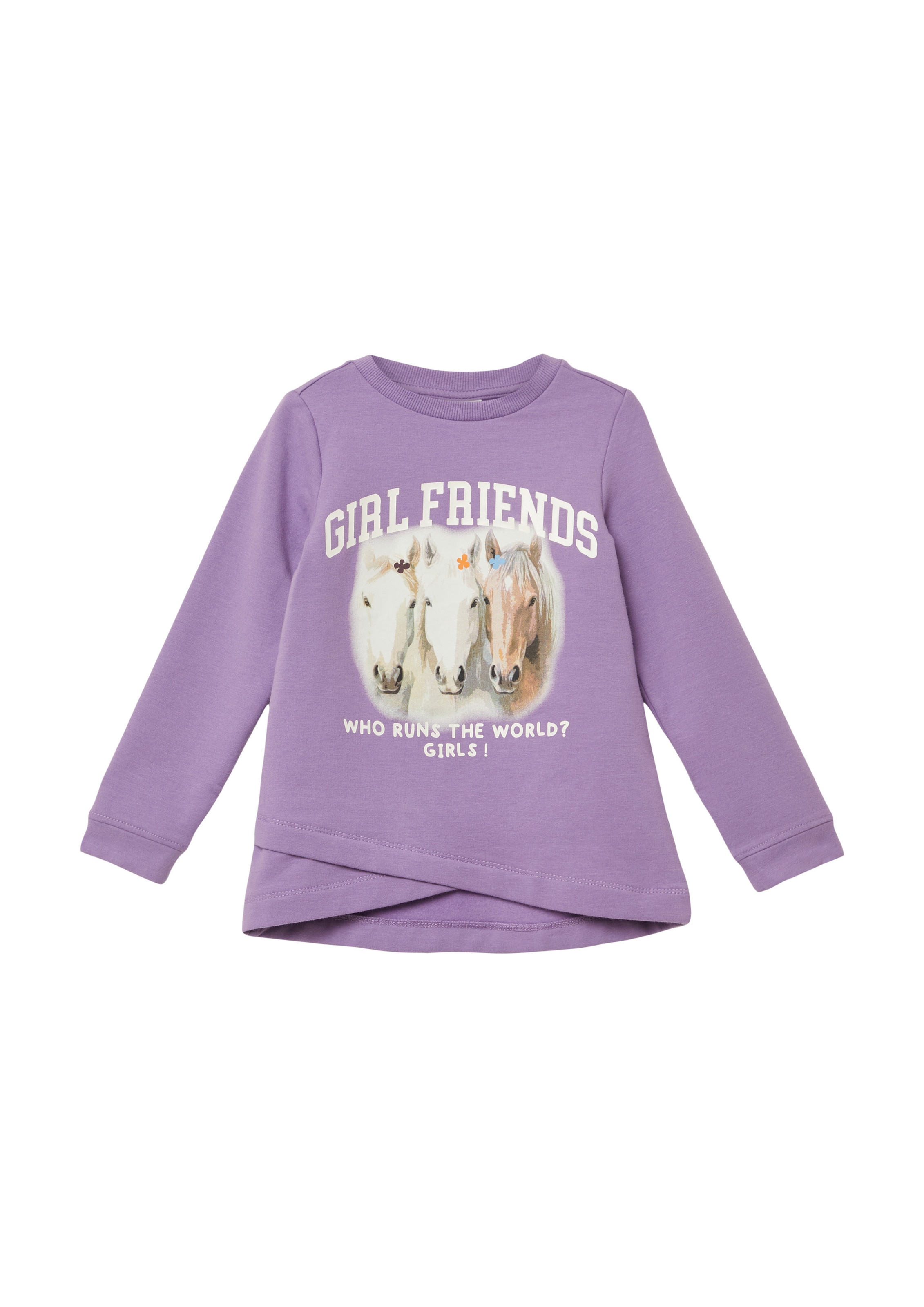 Sweat-shirt s.Oliver en violet : devant