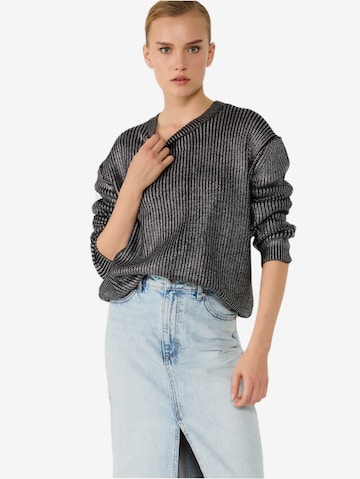 No Matter What Sweater in Silver