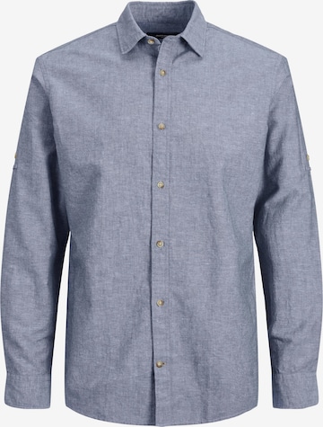 JACK & JONES Regular fit Button Up Shirt in Blue: front