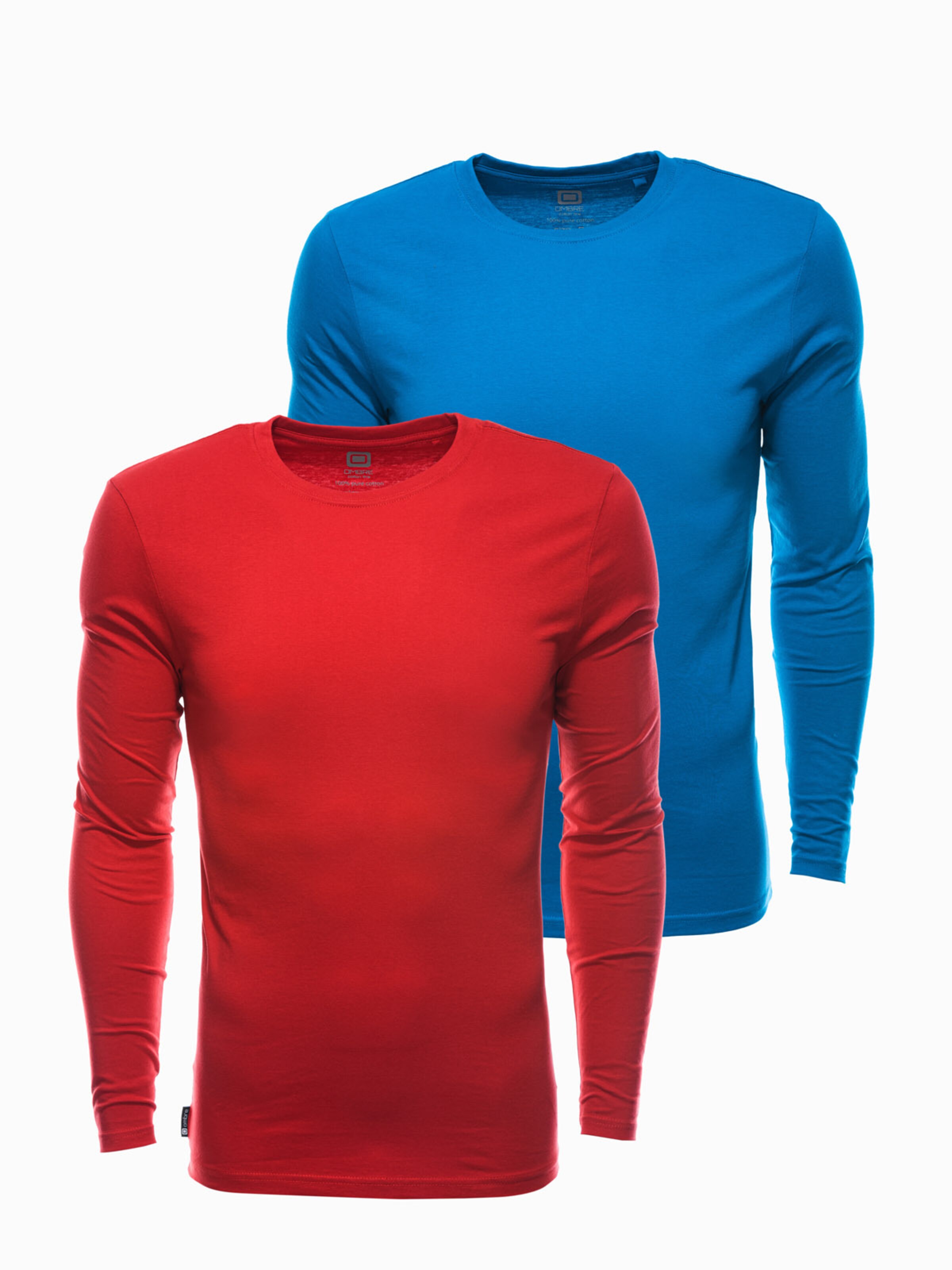 Ombre Shirt in Blau: Vorderseite