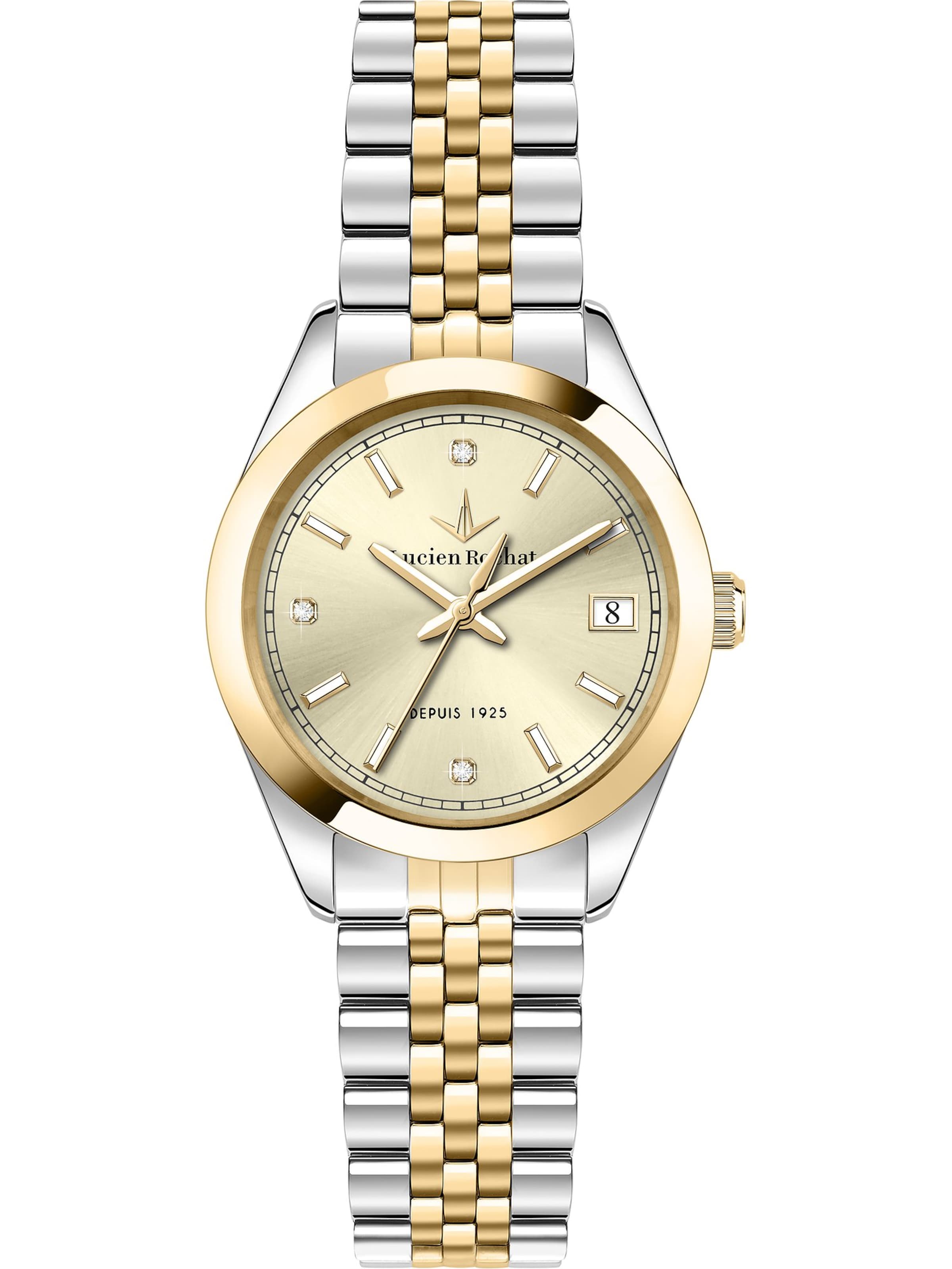 Lucien Rochat Analoguhr in Silber: Vorderseite