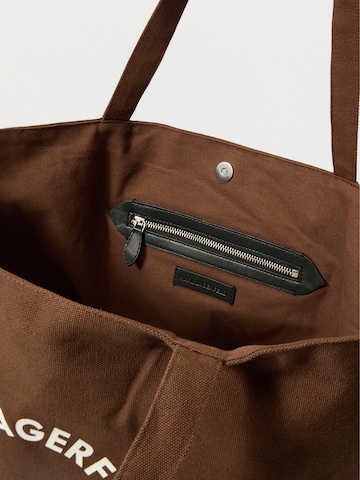 Karl Lagerfeld Nakupovalna torba | rjava barva