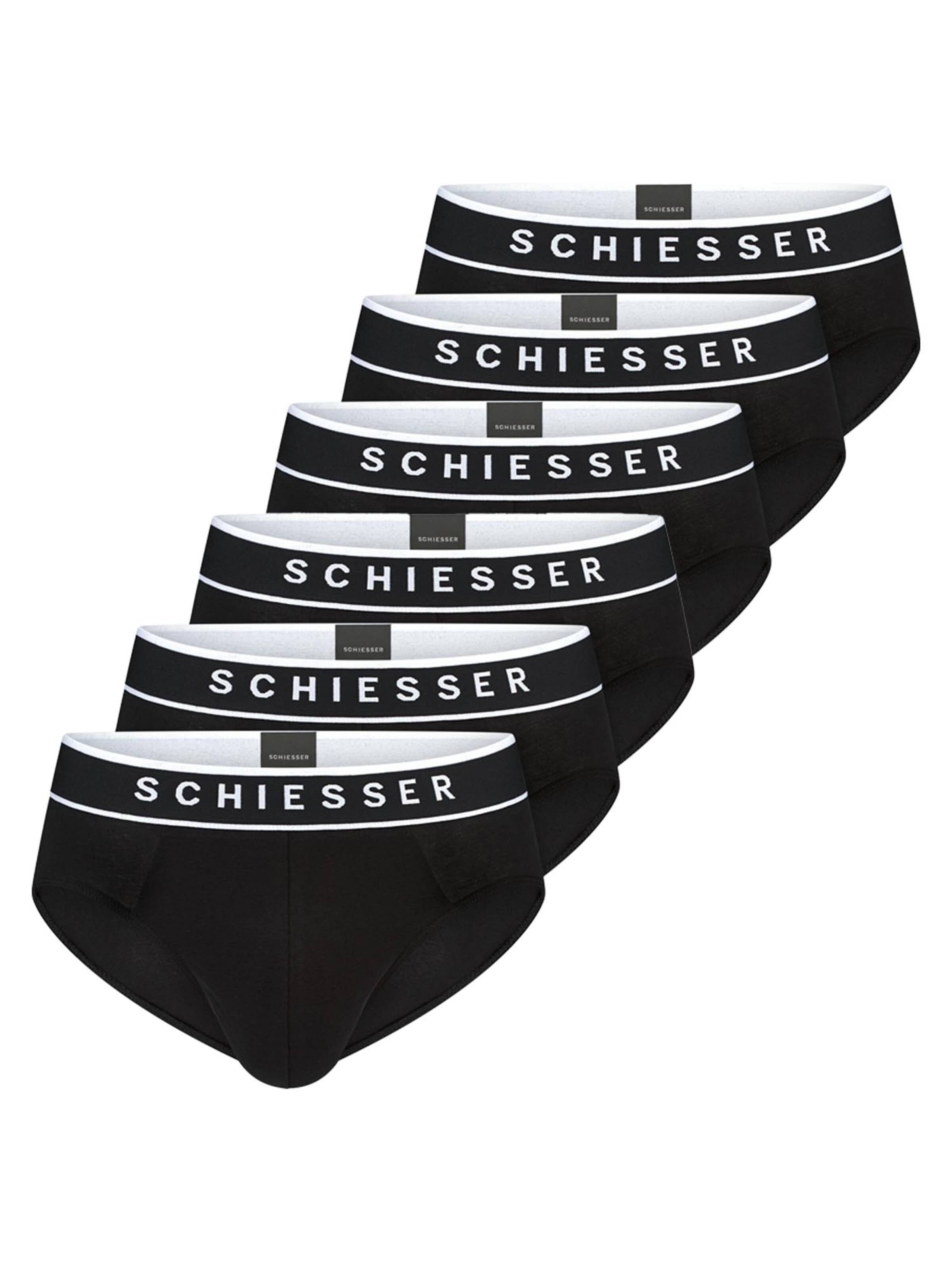 SCHIESSER Slip '95/5 Organic Cotton'‌‌ in S in schwarz, Produktansicht
