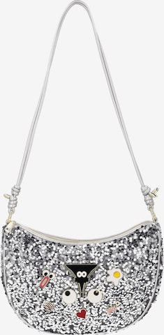 MYMO - Bolso de hombro 'Pop Eyetheme' en plata: frente