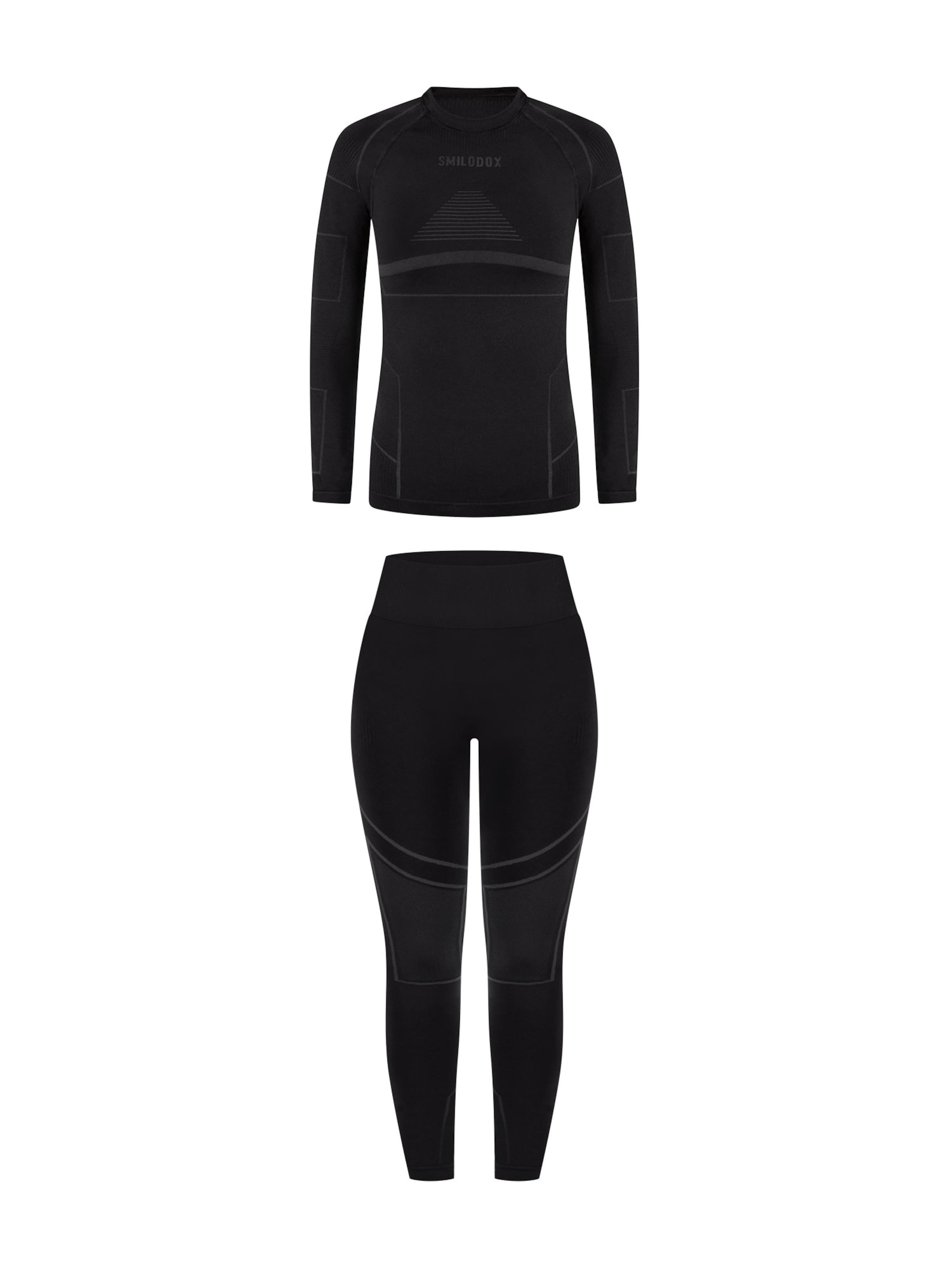 T-shirt Smilodox en noir : devant