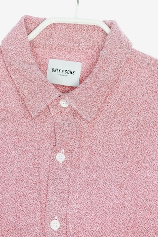 Only & Sons Button Up Shirt in M in Red
