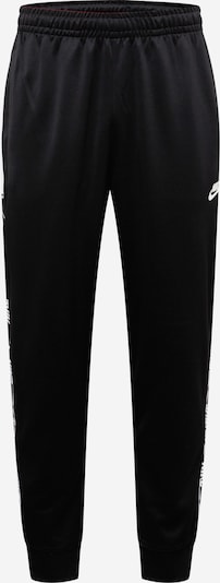Nike Sportswear Calças 'Repeat' em preto / branco, Vista do produto