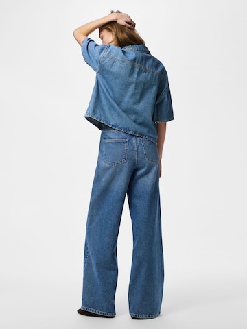 PIECES Blouse 'PCSKY' in Blue