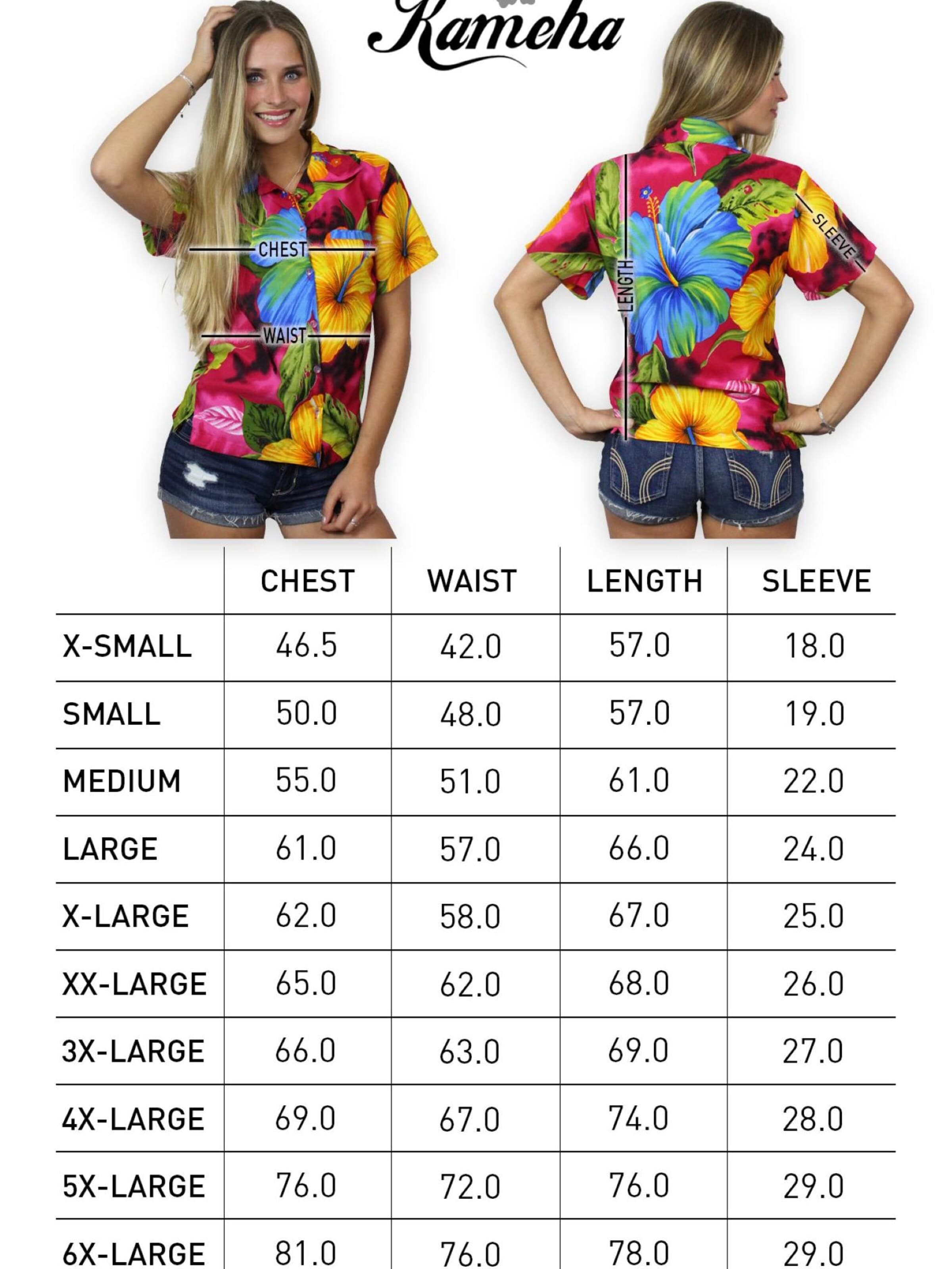 Camicia da donna 'Big Flower' di King Kameha in rosa