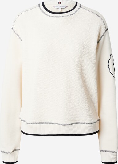 TOMMY HILFIGER Sweater majica u ecru/prljavo bijela / crna, Pregled proizvoda