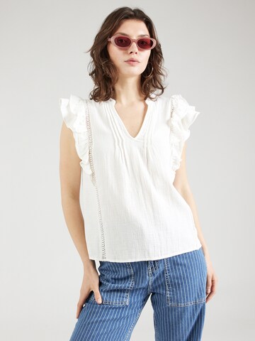 VILA - Blusa 'TOVAN' en blanco: frente