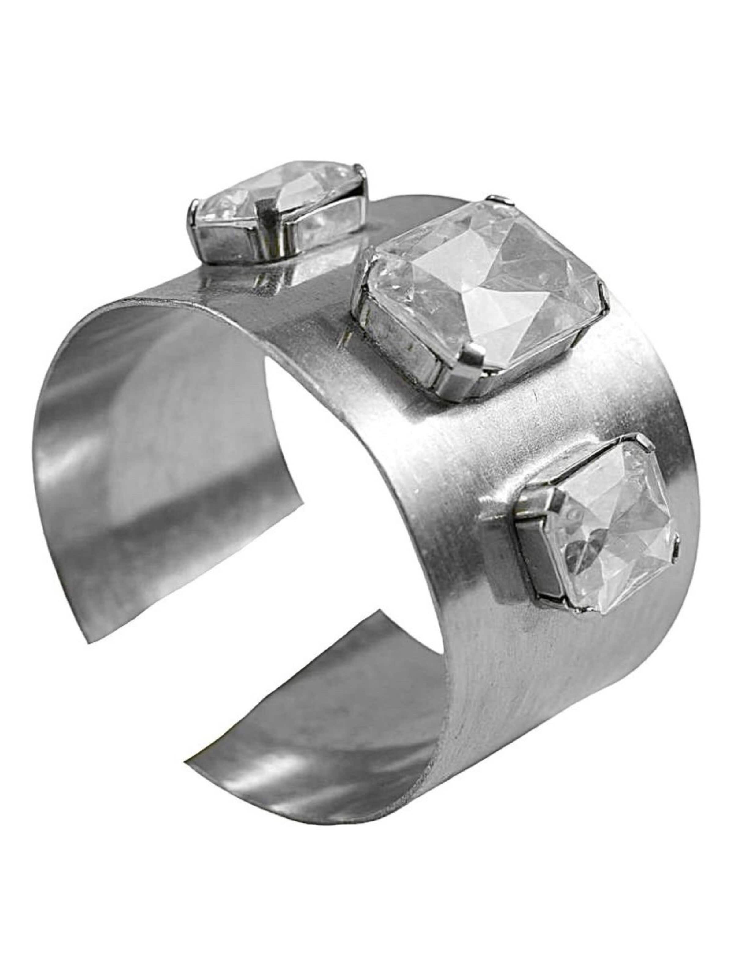 Gloria Mago - Pulsera 'Divina' en plata: frente