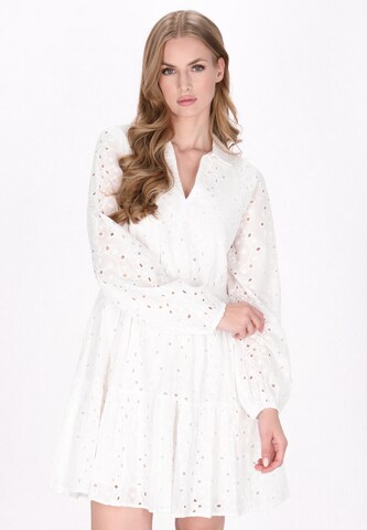 DreiMaster Vintage Dress in White: front