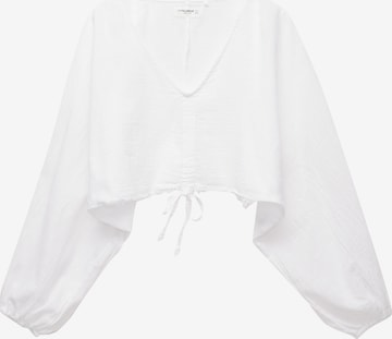 Pull&BearBluza - bijela boja: prednji dio