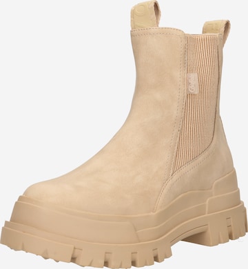 BUFFALO Chelsea boots 'ASPHA CHELSEA MID' i beige: framsida