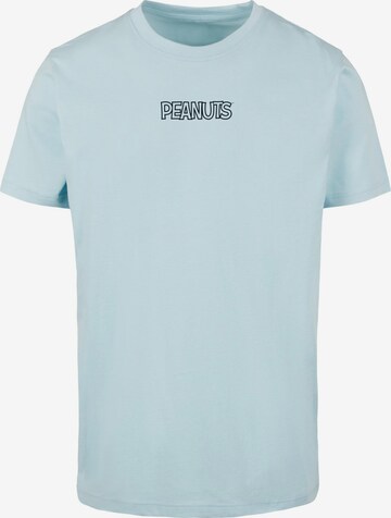 T-Shirt 'Peanuts - Charlie' Merchcode en bleu : devant