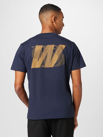 Woodbird - Camiseta 'Joon Scription' en azul