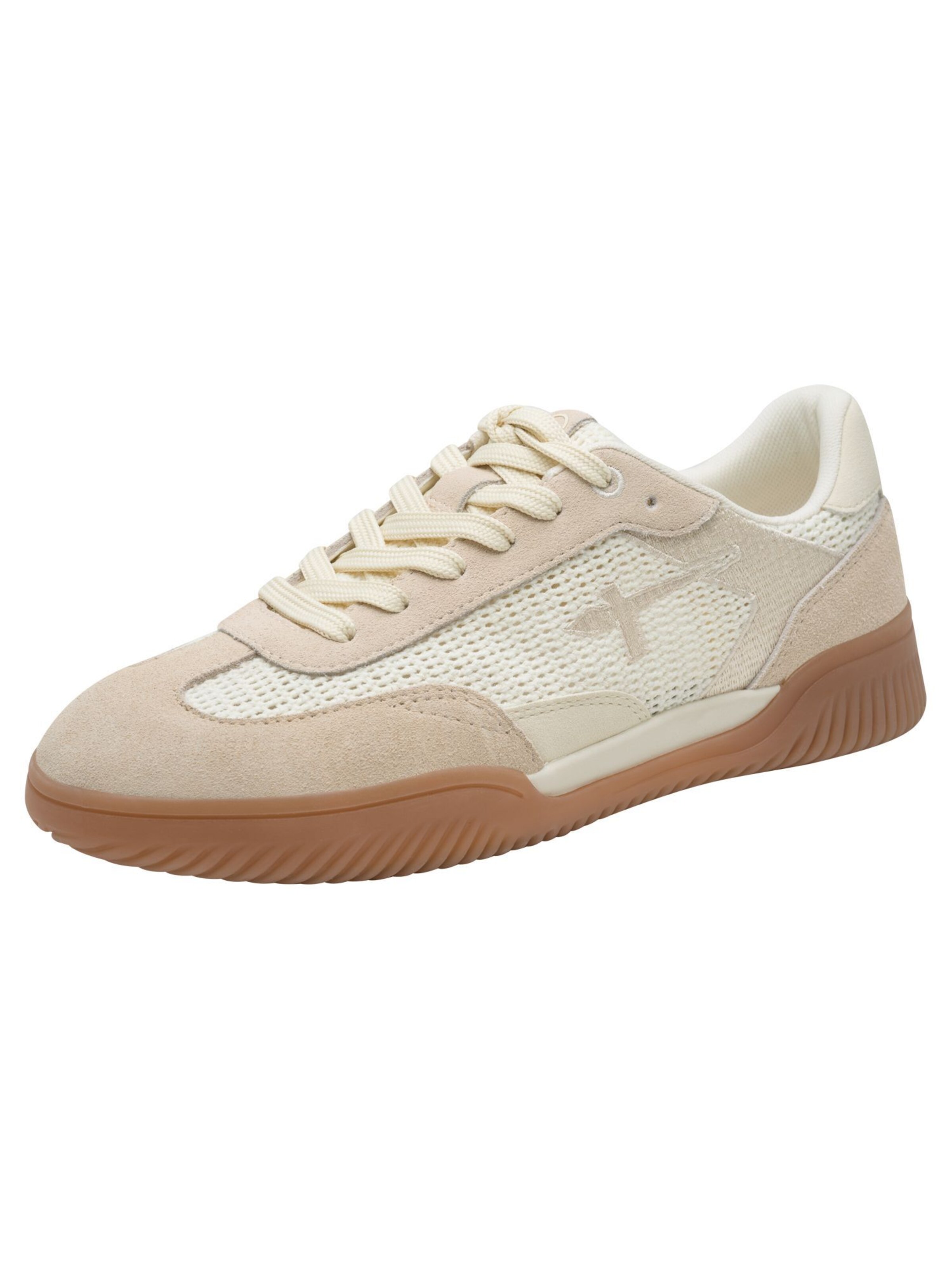 Tamaris Sneakers laag in Beige: voorkant