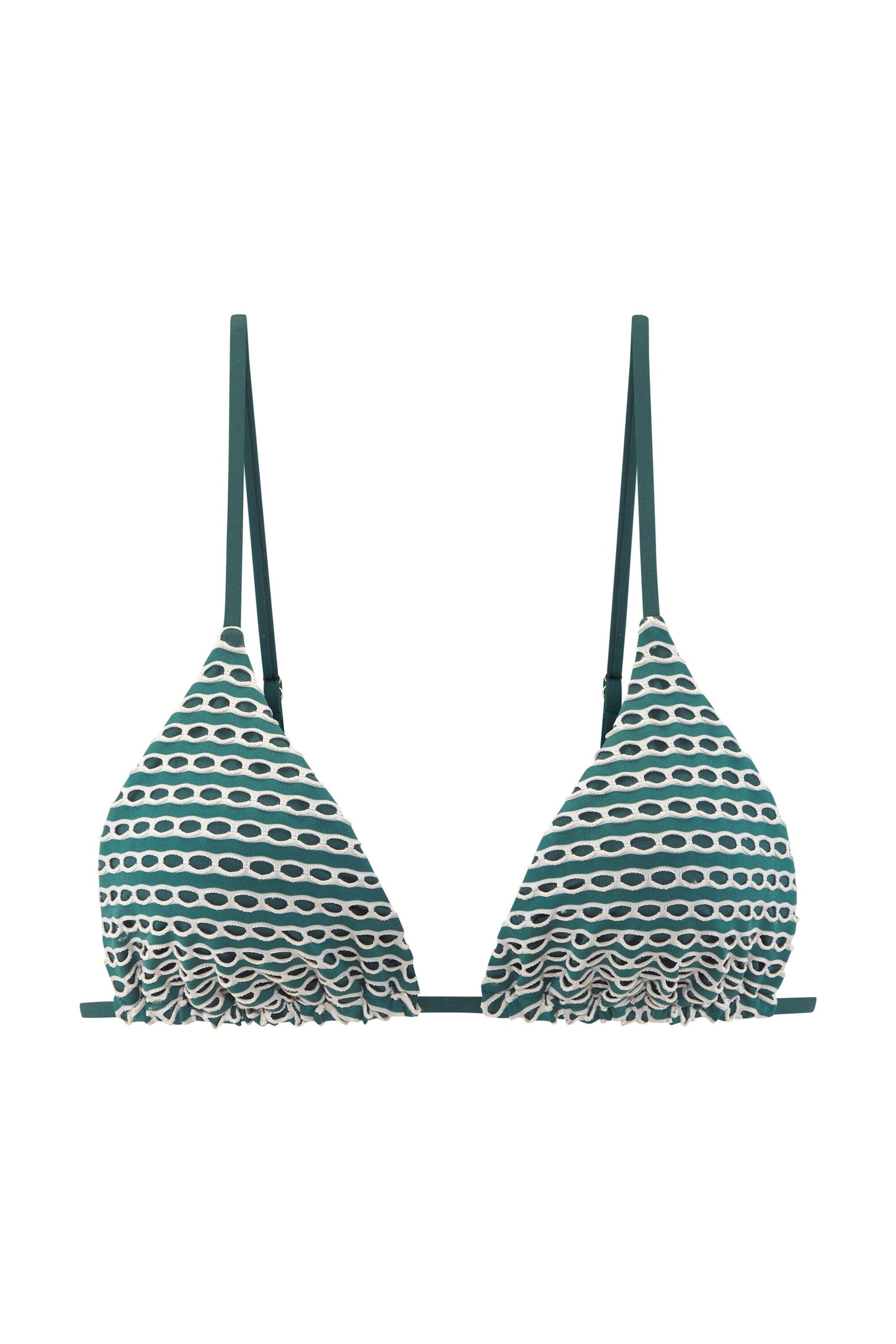 Copenhagen Studios Τρίγωνο Τοπ μπικίνι σε πράσινο: μπροστά