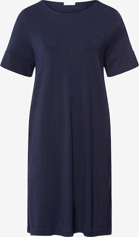 Hanro Nightgown 'Natural Elegance' in Blue: front