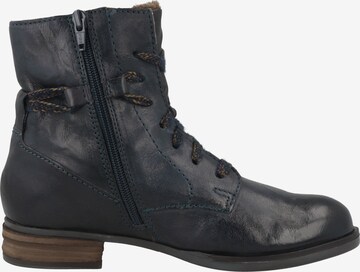 JOSEF SEIBEL Lace-Up Ankle Boots 'Sanja' in Blue