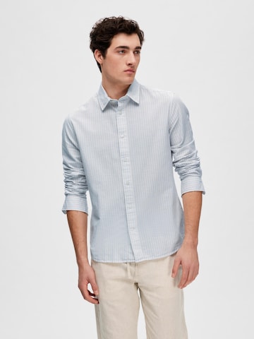 SELECTED HOMME Regular fit Overhemd 'Scot' in Blauw: voorkant
