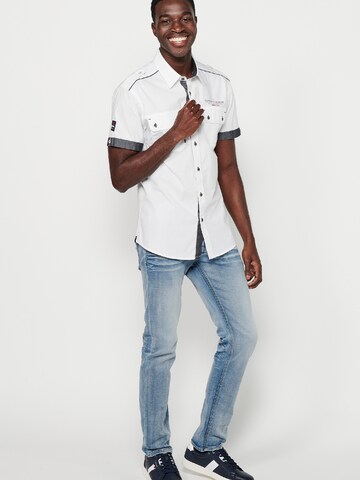 KOROSHI Regular fit Button Up Shirt in White