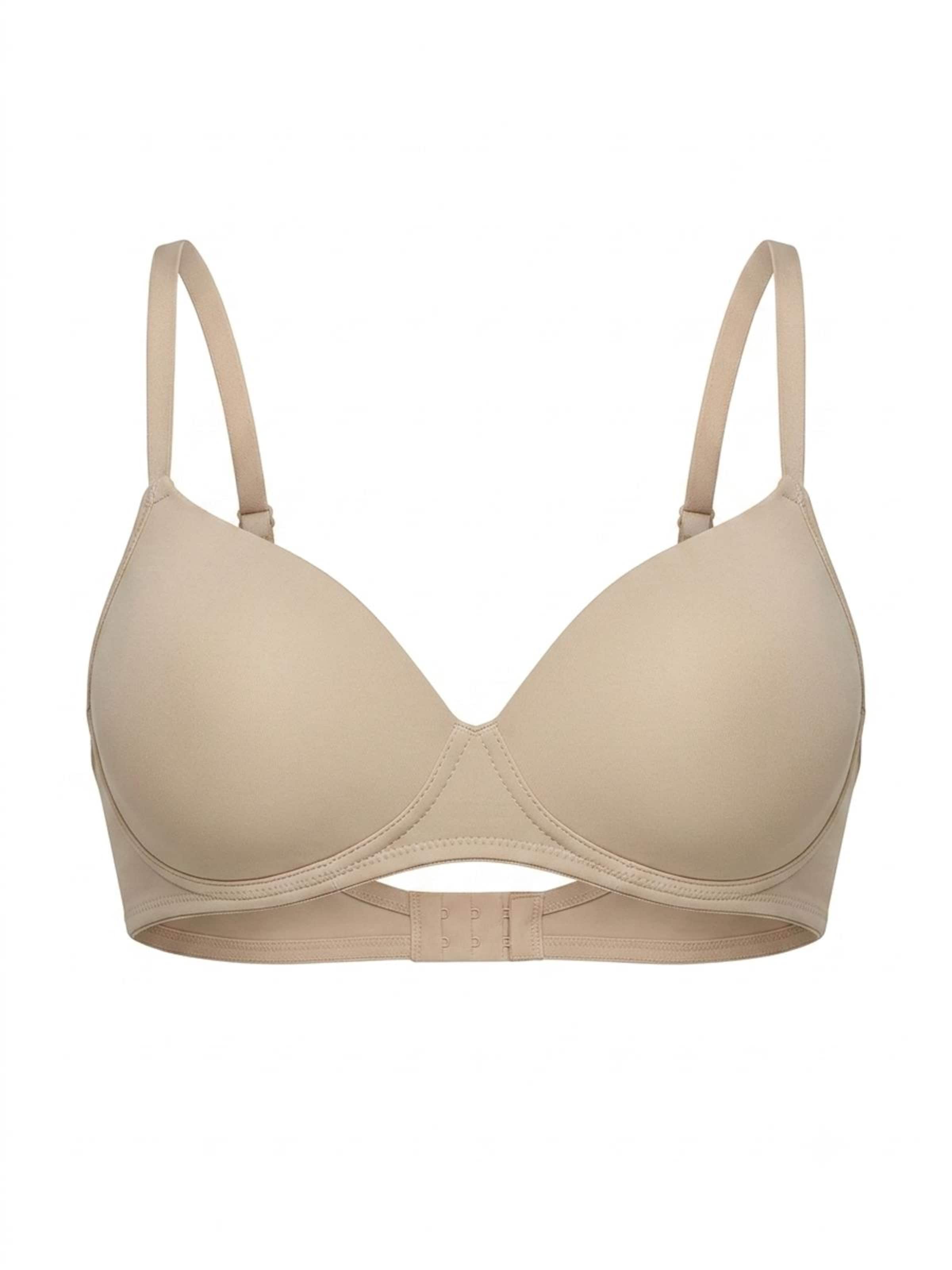 Spiman T-shirt Bra 'Gepolsterter BH ohne Bügel 395' in Beige: front