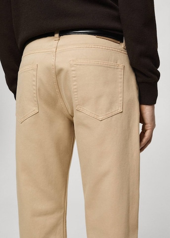 MANGO MAN Regular Jeans 'Bob' in Beige