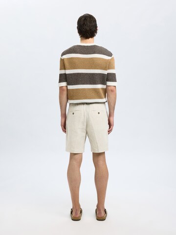 regular Pantaloni con piega frontale 'SLHLEROY' di SELECTED HOMME in beige