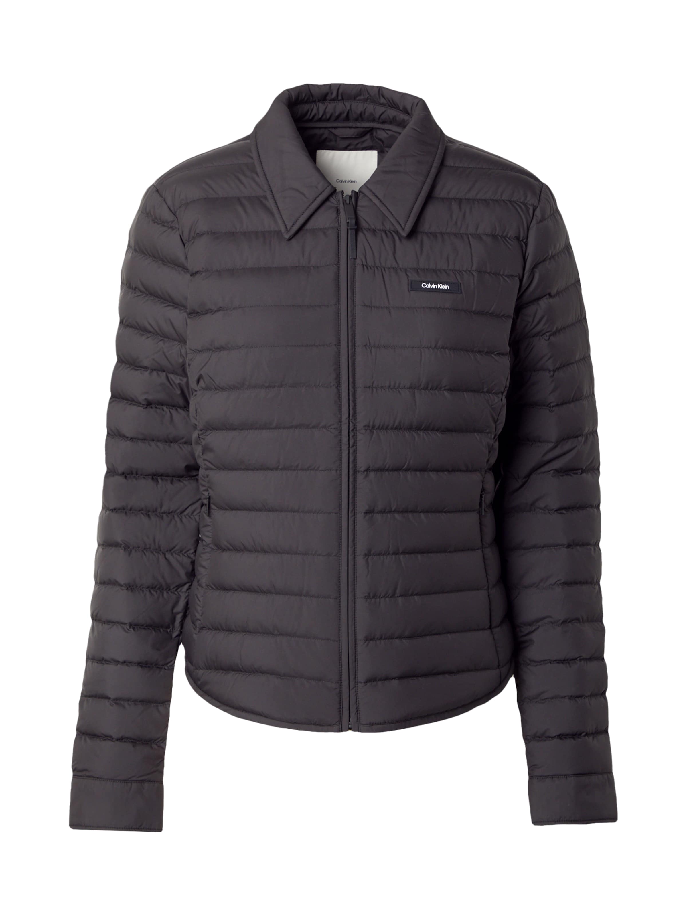 Veste mi-saison Calvin Klein en noir : devant