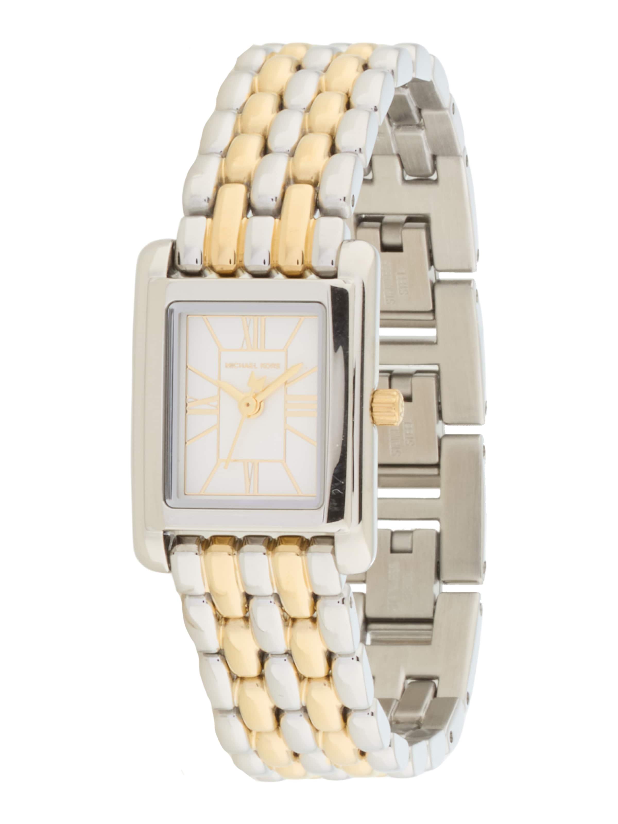 MICHAEL Michael Kors Аналогов часовник 'ESSEX' в сребърно: отпред