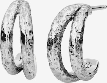 Boucles d'oreilles Haze&Glory en argent : devant