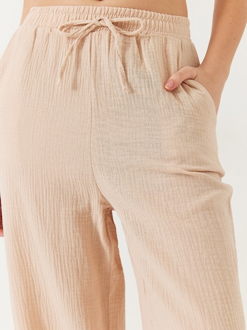 Bianco Lucci Široký strih Nohavice - Béžová