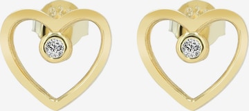 Akzent Ohrringe 'Canea, 925 Sterlingsilber, langlebig' in Gold: Vorderseite