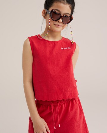 Largi Pantaloni de la WE Fashion pe roșu