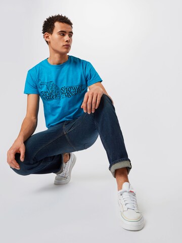 Derbe T-Shirt in Blau