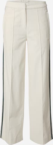 balta ADIDAS ORIGINALS Plačios klešnės Kelnės 'Velvet Trousers': priekis