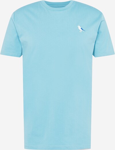 Cleptomanicx T-Shirt 'Embro Gull' en bleu clair / blanc, Vue avec produit