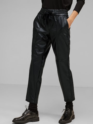 STREET ONE Loose fit Pants 'Bonny' in Black: front