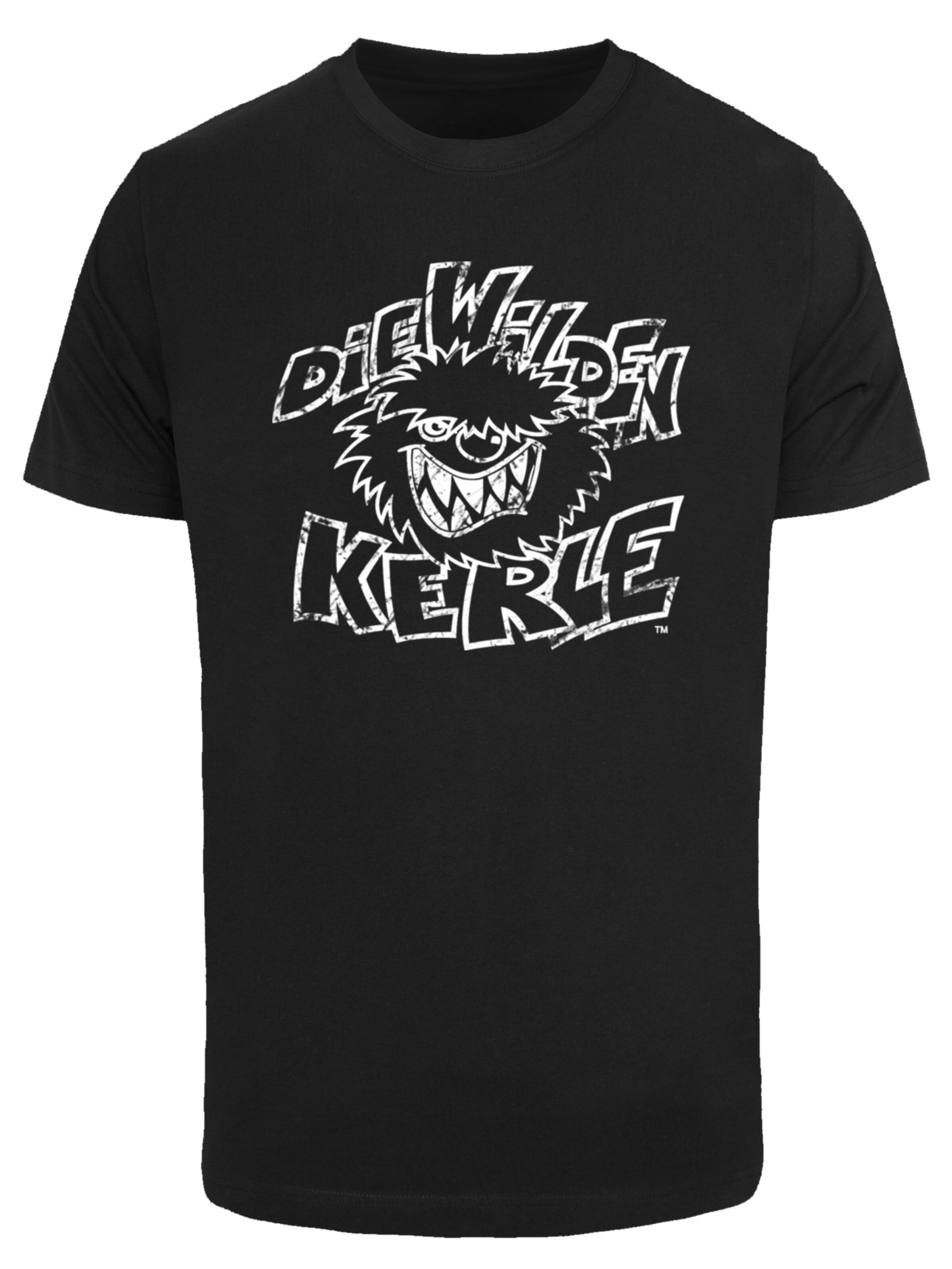 T-Shirt 'Die Wilden Kerle ' F4NT4STIC en noir : devant