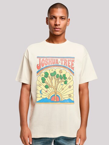 F4NT4STIC Shirt 'US National Parks Joshua Tree' in Beige: voorkant