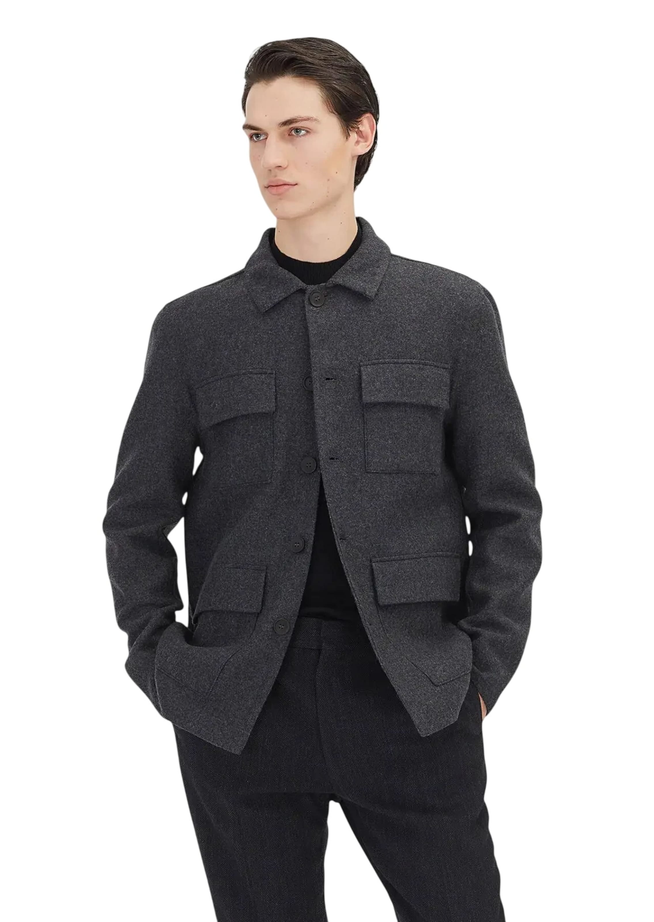 Ramsey Übergangsjacke in Grau: Vorderseite