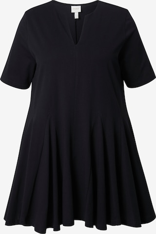 Ulla Popken Kleid in Schwarz: Vorderseite