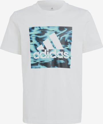 T-Shirt fonctionnel 'Gaming Graphic' ADIDAS SPORTSWEAR en blanc : devant