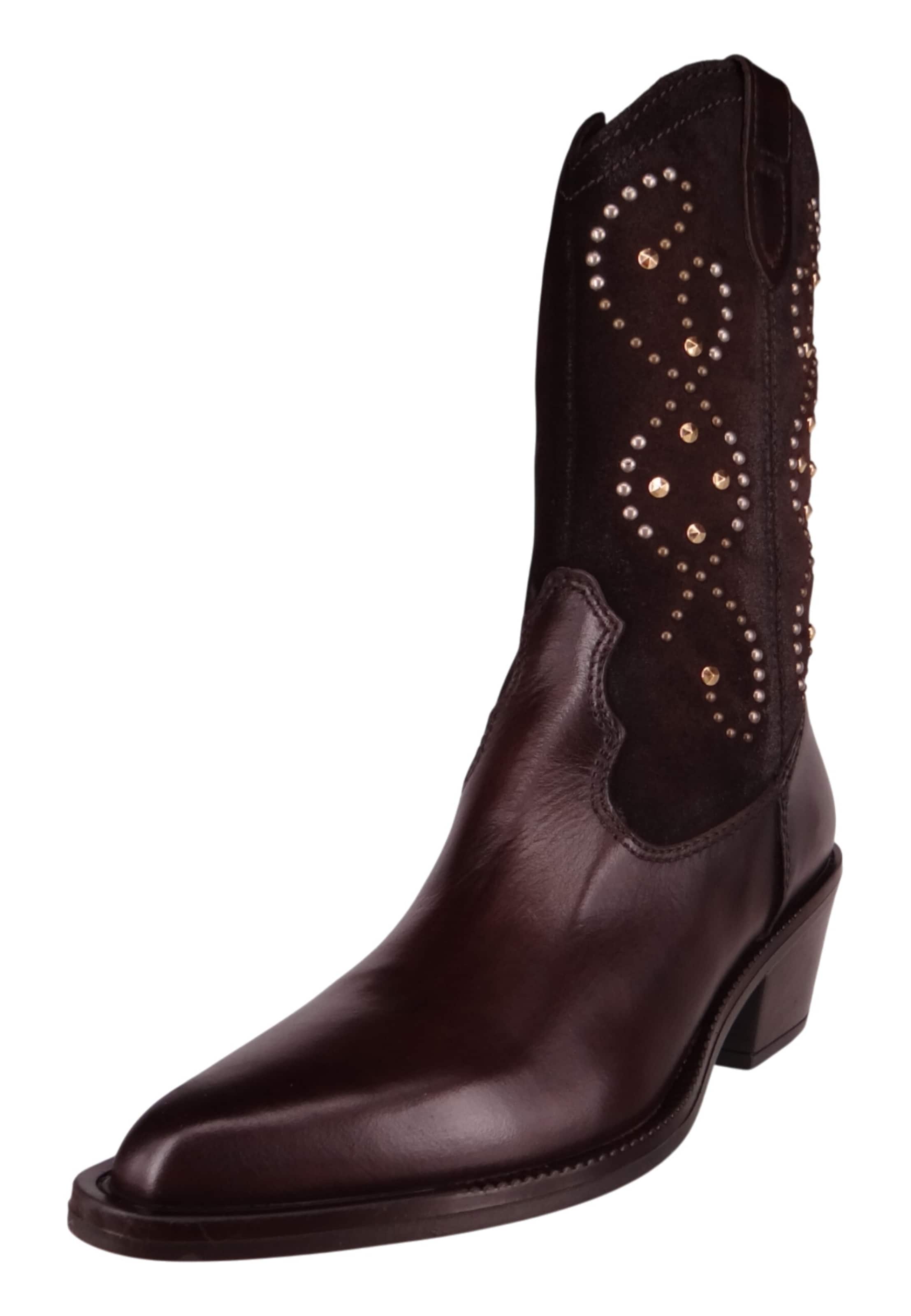 MJUS Bottes de cowboy 'Teresa Western' en marron, Vue avec produit