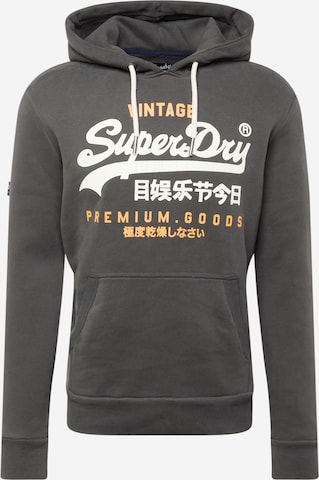 Superdry Sweatshirt in Grijs: voorkant